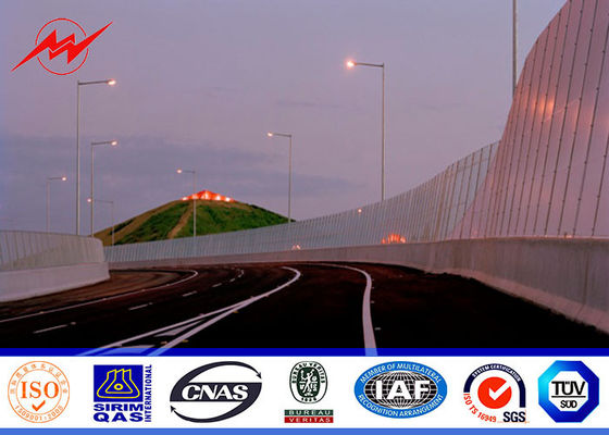 lo spessore della parete di 10mm 3mm ha galvanizzato Palo d'acciaio per la luce della strada principale