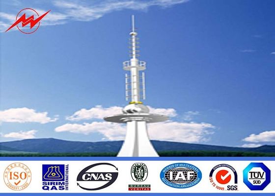 Mono torre di Palo dell'antenna cellulare d'acciaio delle Telecomunicazioni per la comunicazione, iso 9001