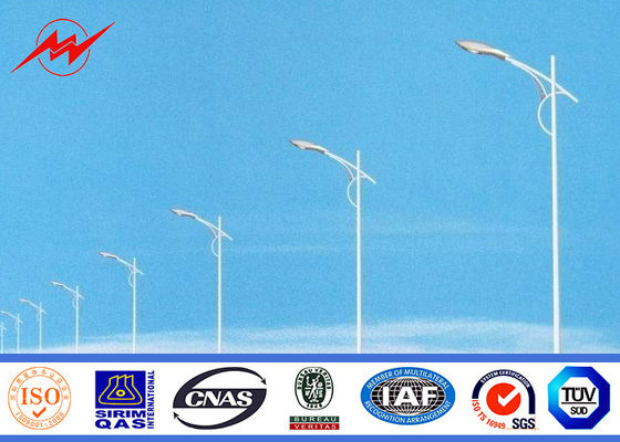 Alta quadrato dell'albero/iarda/conico industriale di pali di iluminazione pubblica galvanizzato