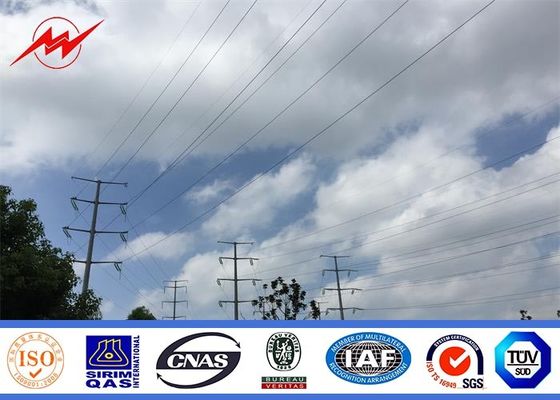 Corrente elettrica poligonale Palo di utilità di elettricità per una trasmissione da 110 chilovolt