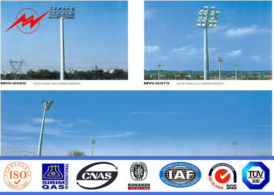 L'alto albero Palo del rivestimento anticorrosivo ad alta resistenza con 400w HPS si accende