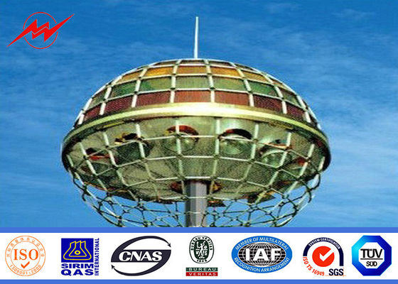 HDG che dipinge l'alto albero Palo di 70M con il sistema di sollevamento per illuminazione della plaza