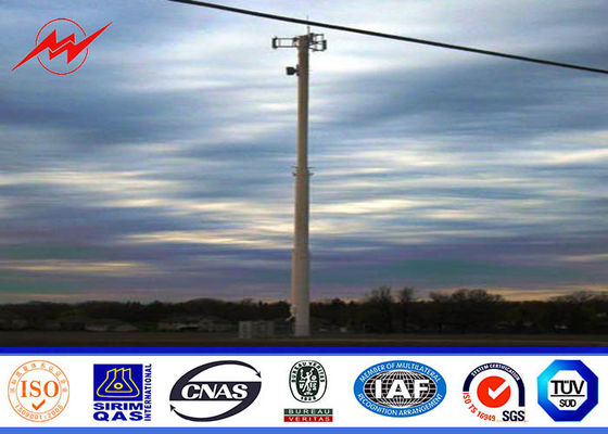 90ft conici hanno galvanizzato la mono torre di Palo, sezioni della torre tre di comunicazione su mezzi mobili