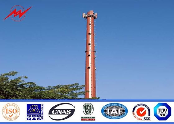 La mono Palo torre mobile del telefono cellulare dell'acciaio 100ft/ha affusolato/Pali d'acciaio flangiati