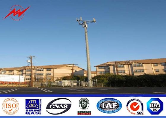 Forma conica della mono torre di Palo galvanizzata professionista con bullone d'ancoraggio