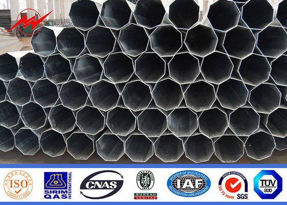 40FT ottagonali 138KV palo pratico d'acciaio per la trasmissione di corrente elettrica