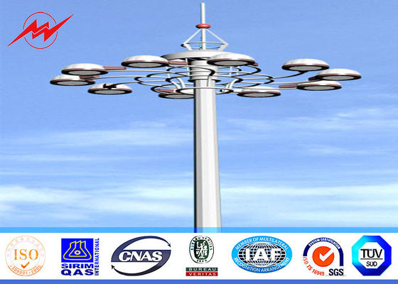 12 l'alto materiale di Palo Gr50 dell'albero dei lati 40M con il pannello rotondo 8 si accende