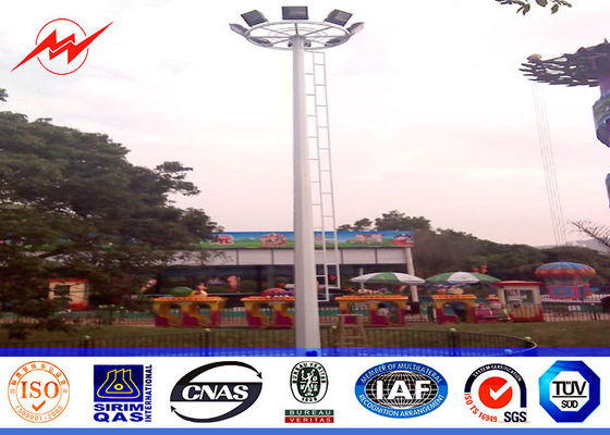 Tre albero ottagonale Palo delle parti 20M alto con il sistema rasing non elettrico della piattaforma
