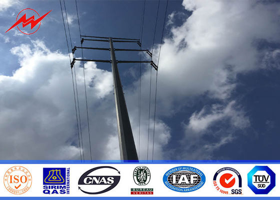 40ft conici 138kv palo pratico d'acciaio per la linea elettrica di distribuzione della trasmissione