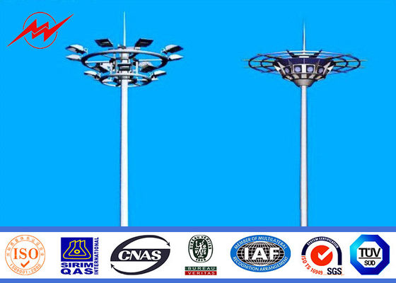 Polvere che ricopre l'alto albero Palo, pali leggeri all'aperto commerciali di 30M con il sistema di sollevamento