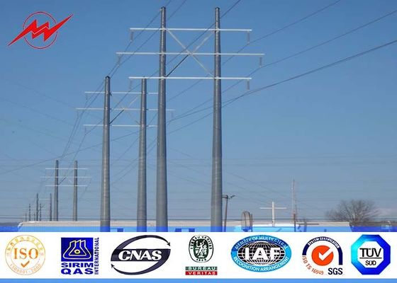 35FT ottagonali 110kv palo pratico d'acciaio con il gradino rampicante d'acciaio per la linea di trasmissione