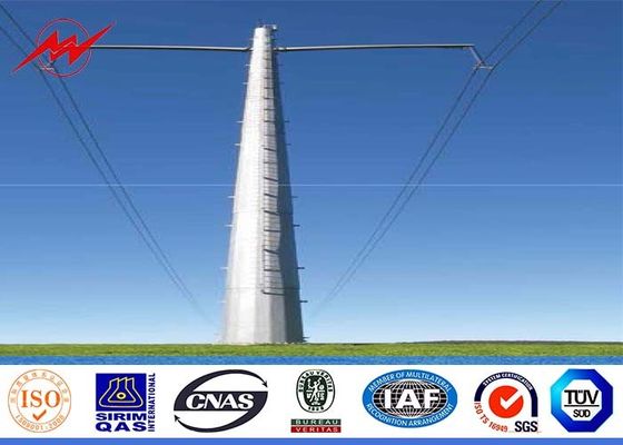 35FT ottagonali 110kv palo pratico d'acciaio con il gradino rampicante d'acciaio per la linea di trasmissione