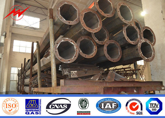 Galvanizzato intorno a 6m affusolati pali leggeri all'aperto che dipingono con il singolo braccio trasversale