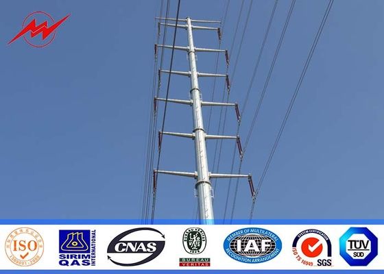 materiale d'acciaio di spessore Gr65 di 12M 650DaN palo pratico 3mm per potere di distribuzione 110kv con il mpa 345