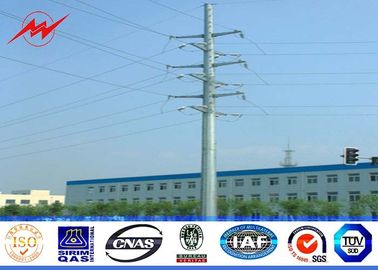 materiale d'acciaio di 10m 2.5KN palo pratico Q345 per potere di distribuzione dell'Africa Electicity con galvanizzazione