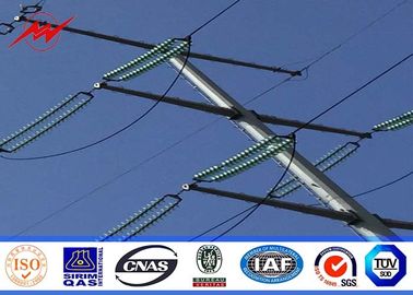 materiale d'acciaio di 10m 2.5KN palo pratico Q345 per potere di distribuzione dell'Africa Electicity con galvanizzazione