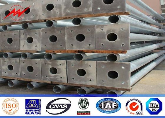 8sides 35ft 110kv palo pratico d'acciaio per la linea elettrica della trasmissione con il singolo braccio