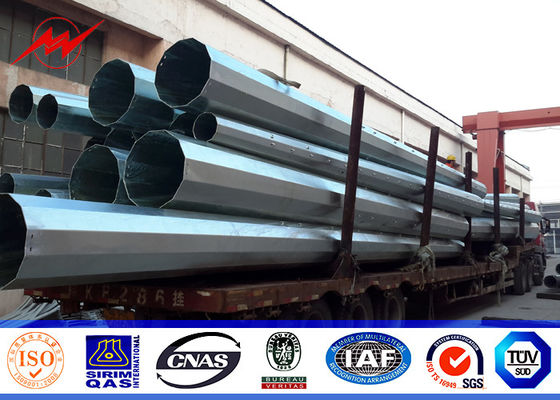 8sides 35ft 110kv palo pratico d'acciaio per la linea elettrica della trasmissione con il singolo braccio