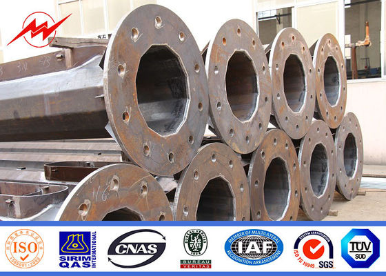 Spolverizzi pali leggeri industriali all'aperto rivestiti 35m/iluminazione pubblica palo galvanizzata