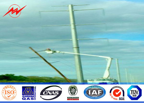 11.8M 50KN 6mm Thikcness palo pratico d'acciaio per la torre di corrente elettrica