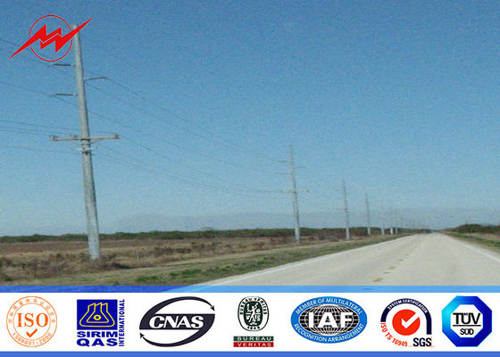 metallo pali pratici Q345 Palo d'acciaio galvanizzato materiale di spessore di 40ft 3KN 4mm