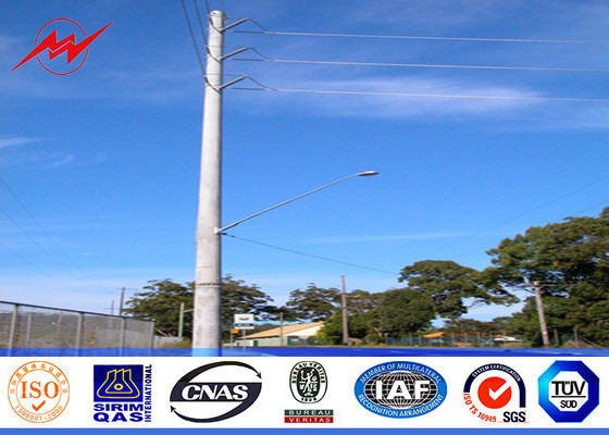Basse strutture d'acciaio tubolari ottagonali Electric Power Palo 69kv di tensione 8M
