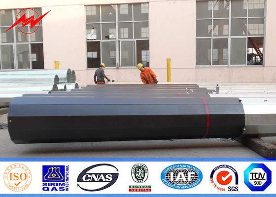 33KV conico 11m palo pratico d'acciaio per distribuzione di corrente elettrica 33KV