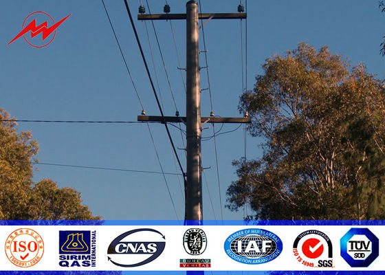 linea elettrica affusolata della trasmissione di Electric Power Pali di altezza totale di profondità d'impianto 13m di 2m