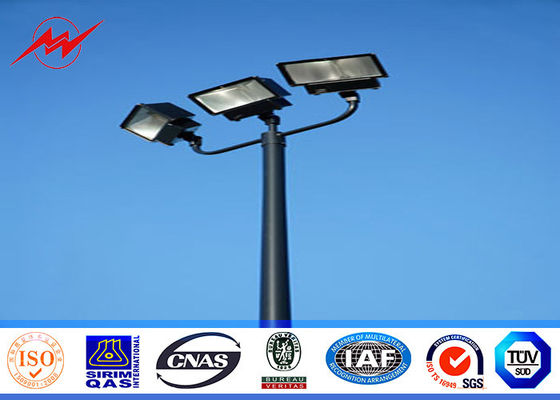 Parcheggio affusolato rotondo del quadrato 6m LED palo leggero con galvanizzazione