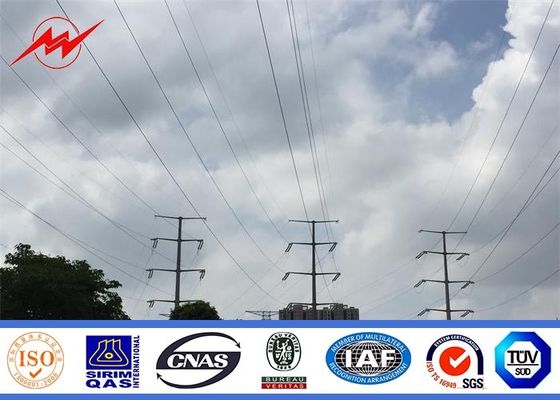 linea di trasmissione galvanizzata tensione media 132KV anti ruggine 3-15m di Palo