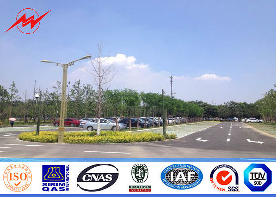 Pali di illuminazione conici all'aperto del parcheggio dell'OEM 6m con il singolo sostegno