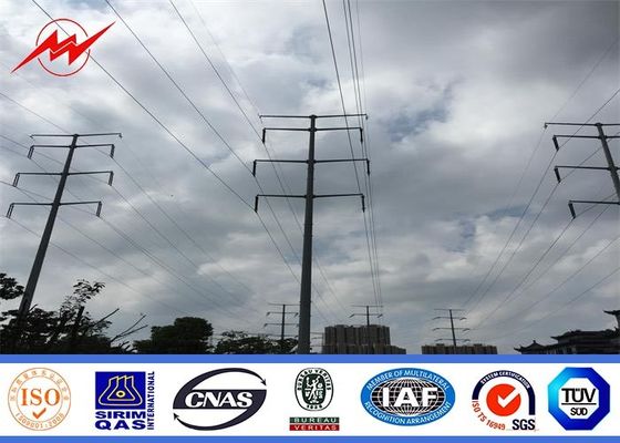 Q235 trasmissione d'acciaio galvanizzata Conoid durevole Pali per distribuzione di elettricità