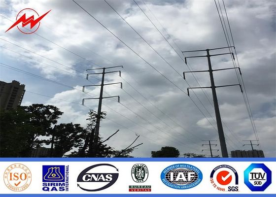 Spessore d'acciaio galvanizzato antiurto di utilità Q345 pali pratici 3mm di elettricità