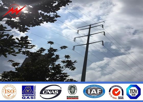 Spessore d'acciaio galvanizzato antiurto di utilità Q345 pali pratici 3mm di elettricità