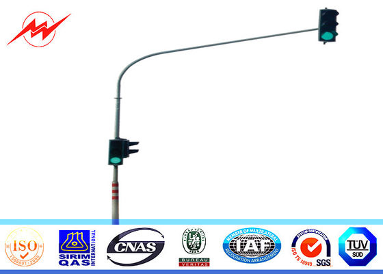 spessore galvanizzato singolo sostegno di palo di iluminazione pubblica di traffico di 6m 3mm