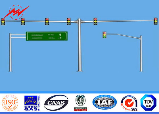 spessore galvanizzato singolo sostegno di palo di iluminazione pubblica di traffico di 6m 3mm