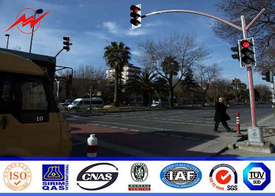 spessore galvanizzato singolo sostegno di palo di iluminazione pubblica di traffico di 6m 3mm