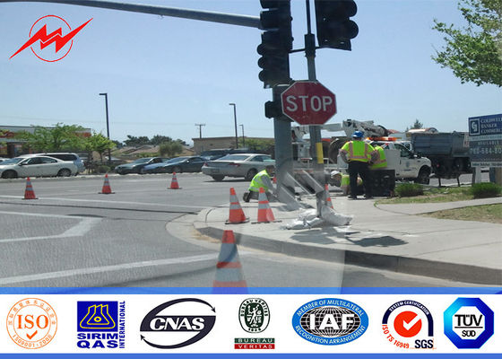semaforo del poliestere del segnale stradale dell'autostrada senza pedaggio della spiaggia di 4m Palo con il doppio sostegno