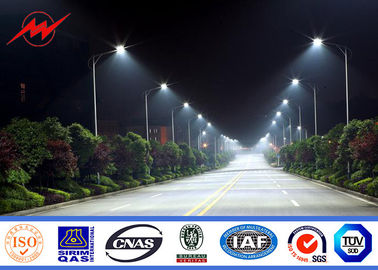 Rivestimento della polvere galvanizzato 9m di palo di iluminazione pubblica di Hdg con le armi trasversali
