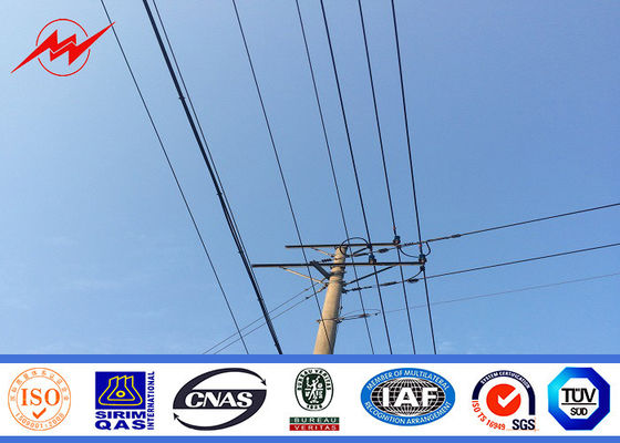 Corrente elettrica ad alta tensione Palo che incastra pittura in polvere su misura Palo