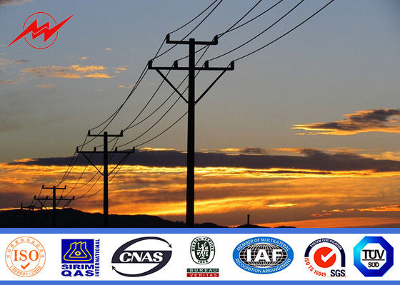dati elettrici Palo 10kv di tensione diritto - 550kv di potere di Palo di servizio di 12m