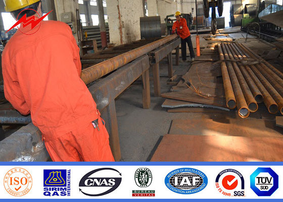 palo d'acciaio di pali di iluminazione pubblica del bordo della strada 10m con l'insegna della pubblicità