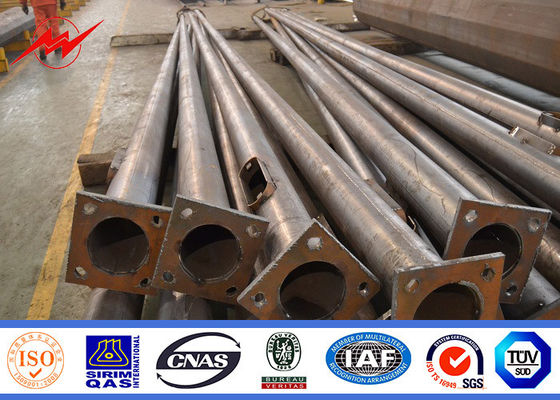 12 doppia iluminazione pubblica pali, Palo tubolare d'acciaio del braccio di m. 3.5mm 15 anni di garanzia