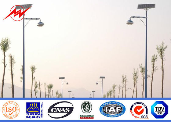 spessore dei pali di illuminazione 3mm del parcheggio del braccio di palo di iluminazione pubblica di altezza di 8m doppio 1m