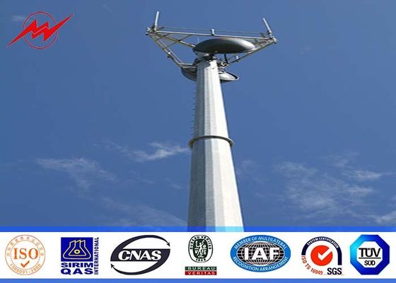 Forma conica della mono torre di Palo galvanizzata professionista con bullone d'ancoraggio