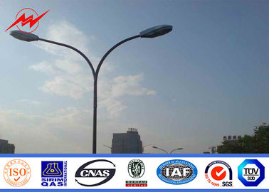 Iluminazione pubblica pali galvanizzata della immersione calda con il singolo acciaio Pali della strada principale 8m del braccio