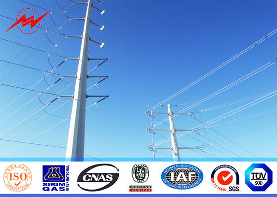 8 pali di illuminazione elettrici conici della via dei lati con spessore di 5mm, stile galvanizzato