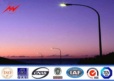 S500MC ha curvato iluminazione pubblica palo galvanizzata 6m - 14 m. con spessore di 3mm