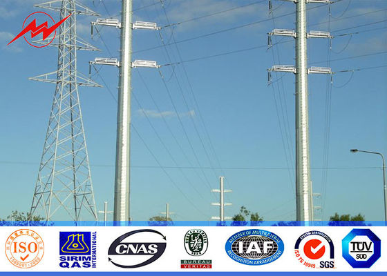 11.8M ottagonale ha galvanizzato lo spessore del carico 3.5mm del cuscinetto di Palo 6.5KN di corrente elettrica