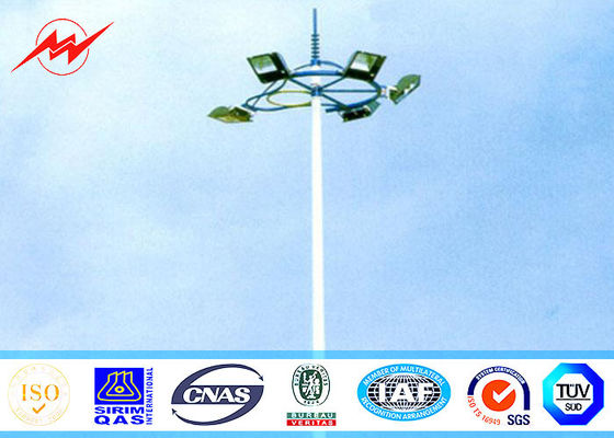 Alta abitudine 30M di palo leggero della torre dell'albero di calcio ottagonale dello stadio per il porto marittimo